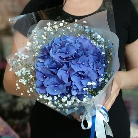 Букет с гортензиями №182 - Фото 1