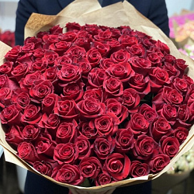 Букет 101 красная роза №181
