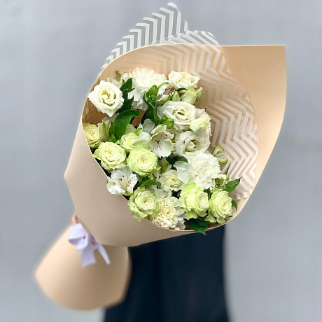 Букет цветов со вкусом XXS белый - Фото 1
