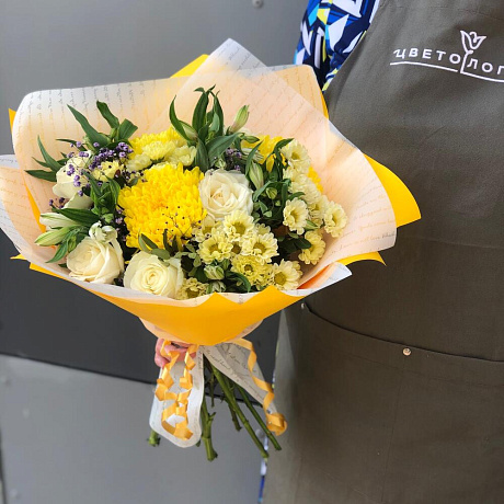 Букет цветов Солнечный №170 - Фото 1