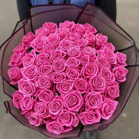 Букет из 51 розы Аква №3 - Фото 1