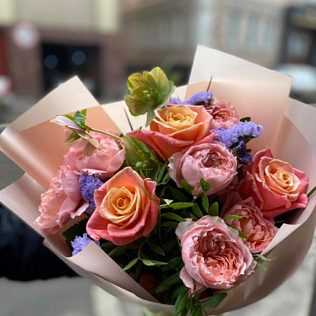 Букет из Пионовидных роз №169 - Фото 1