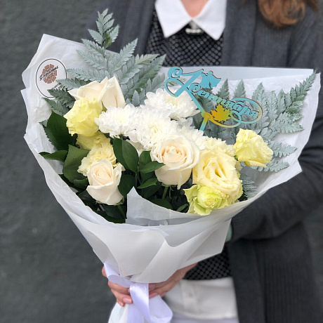 Букет цветов на 1 сентября №171 - Фото 1