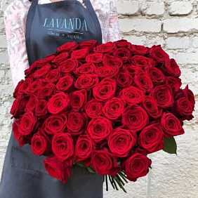 Букет роз "101 поцелуй"