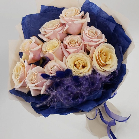 Букет Жемчуг и сапфир - Фото 1