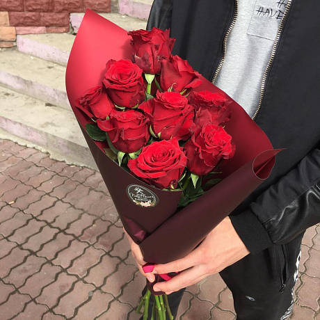 Букет цветов Бордо №165 - Фото 1