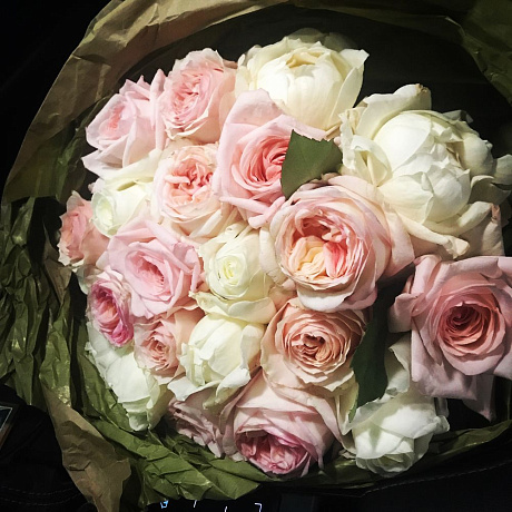 Букет цветов Розовая нежность №163 - Фото 1