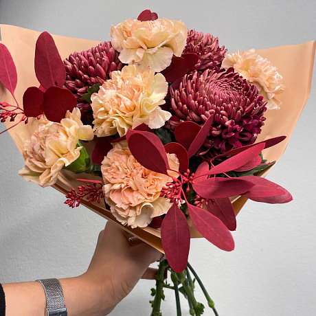 Букет цветов Персиковый №2 - Фото 1