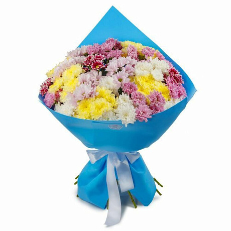 Букет из хризантем Звездное небо (макси) - Фото 1