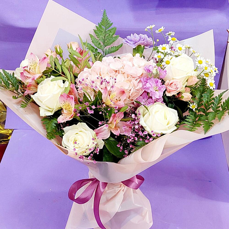 Букет цветов Нежность №169 - Фото 1