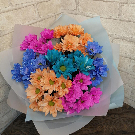 Букет цветов Радужный №162 - Фото 1