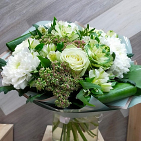 Букет с хризантемами №216
