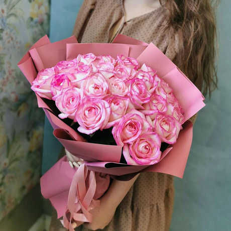 Букет цветов Ажурные розочки - Фото 1