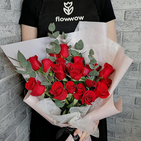 Букет цветов Бордо №167 - Фото 1