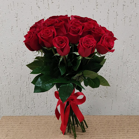Букет 25 роз Эквадор 50см - Фото 1
