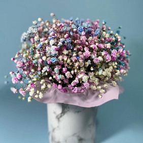 Шляпная коробка цветов "Северное сияние" M