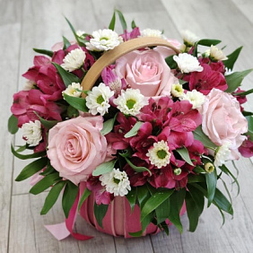 Корзина с цветами №209