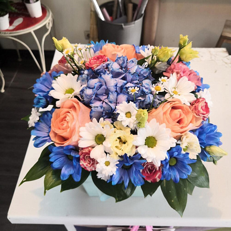 Цветы в коробке №737 - Фото 1