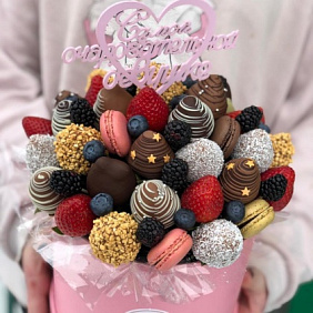 Коробка цветов Л+ микс