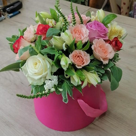 Коробка с цветами №162 - Фото 1