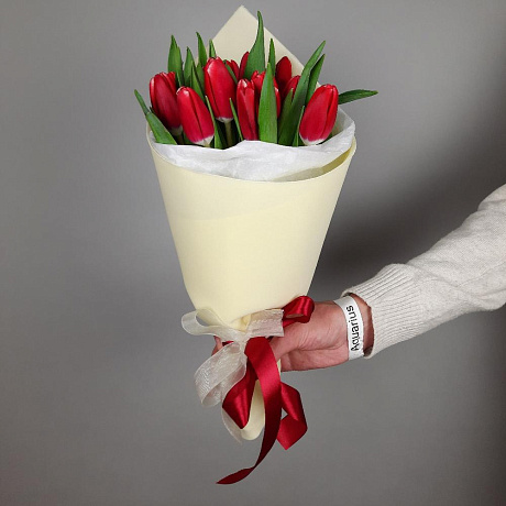 Букет Красные тюльпаны - Фото 1