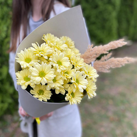 Букет из ярких хризантем №162 - Фото 1