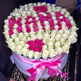 Роза в коробке "Мама"