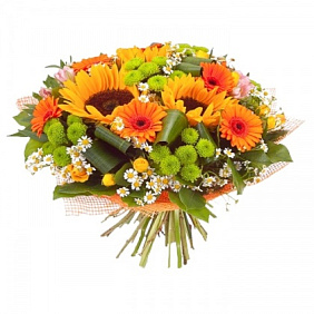 Букет цветов "Солнечная пора букет"
