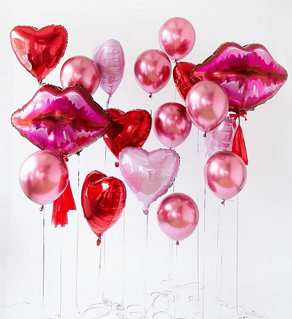 Композиция из шаров Прекрасный поцелый - Фото 1