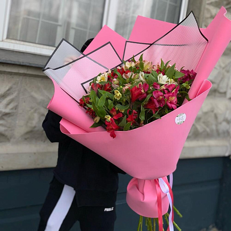 Букет Альстромерия микс №169 - Фото 1