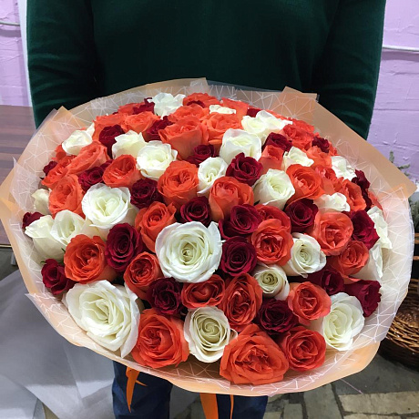 Букет цветов Бомбический микс - Фото 1