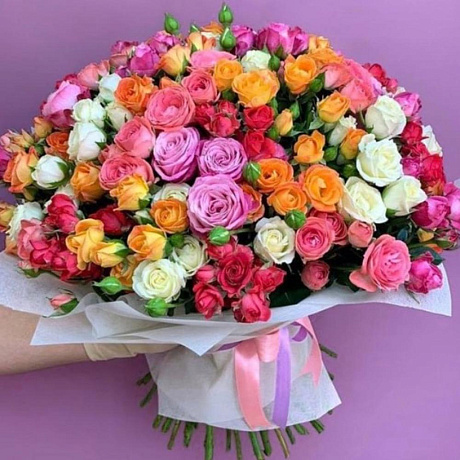 Роза кустовая микс №160 - Фото 1