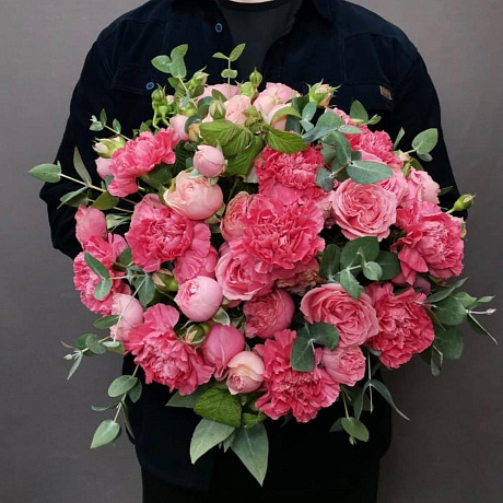 Букет цветов Розовый фламинго №170 - Фото 1