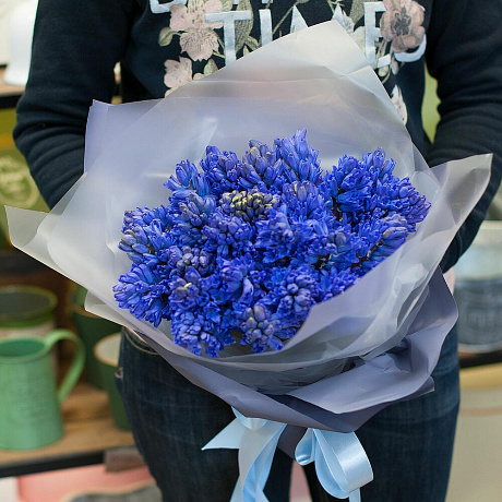 Букет цветов Синие гиацинты - Фото 1