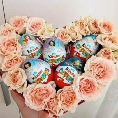 Цветы в коробке (Киндер сюрприз - 5 шт) - Фото 1