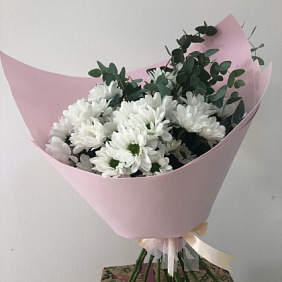 Букет с хризантемами №297