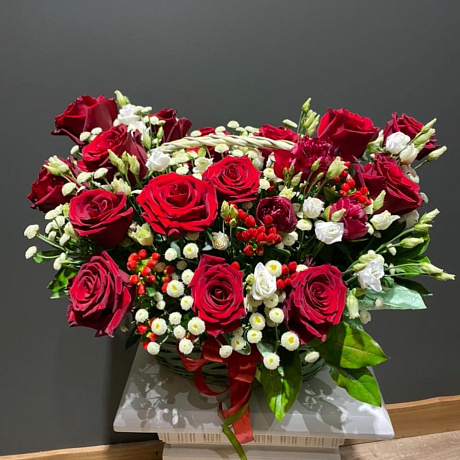 Корзина с цветами №264 - Фото 1