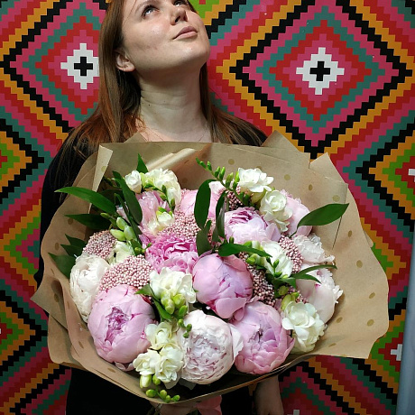 Букет Пионовый рай №161 - Фото 1