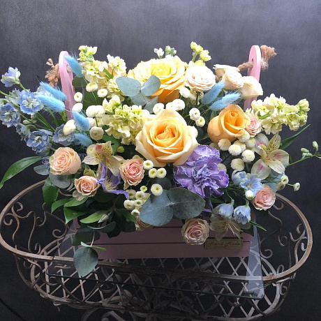 Ящик из цветов №162 - Фото 1