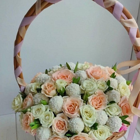 Корзина с цветами №470