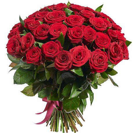 Букет из 41 красной розы - Фото 1