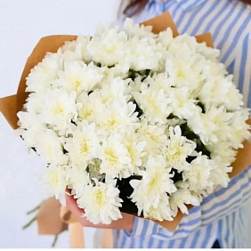 Букет с хризантемами №258