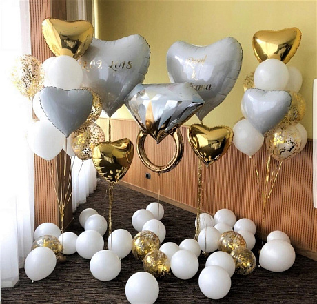 Композиция из шаров Влюблённость - Фото 1