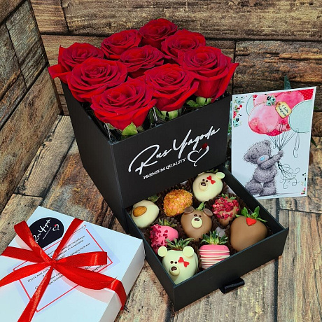 Букет цветов Шкатулка Грация - Фото 1