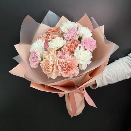 Букет из нежных диантусов - Фото 1