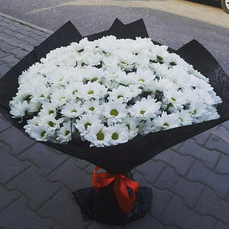 Букет Белая хризантема №166 - Фото 1
