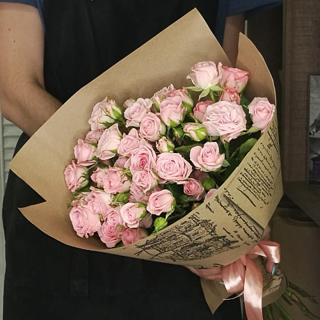 Букет кустовой розы №163 - Фото 1