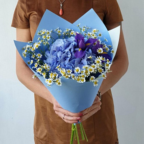 Авторский букет цветов "Нежное облачко"