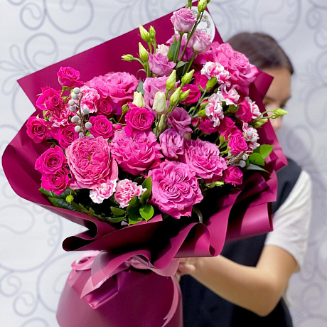 Букет цветов Бордо №169 - Фото 1