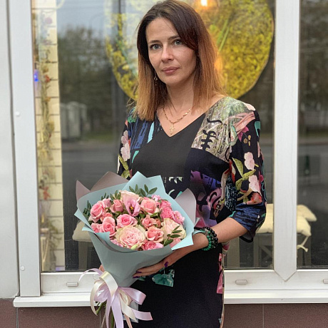 Букет цветов Розовое облако №164 - Фото 1